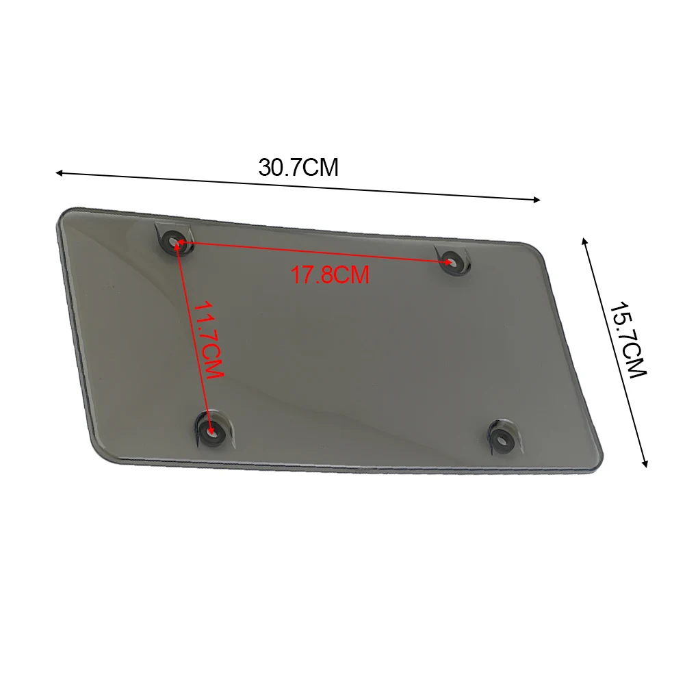 2pcs License Plate Cover Black Reflective Anti Speed Red Light Toll Camera Stopper License Plate Cover Car Frame Parts license plate bracket,license plate frame,license plate holder