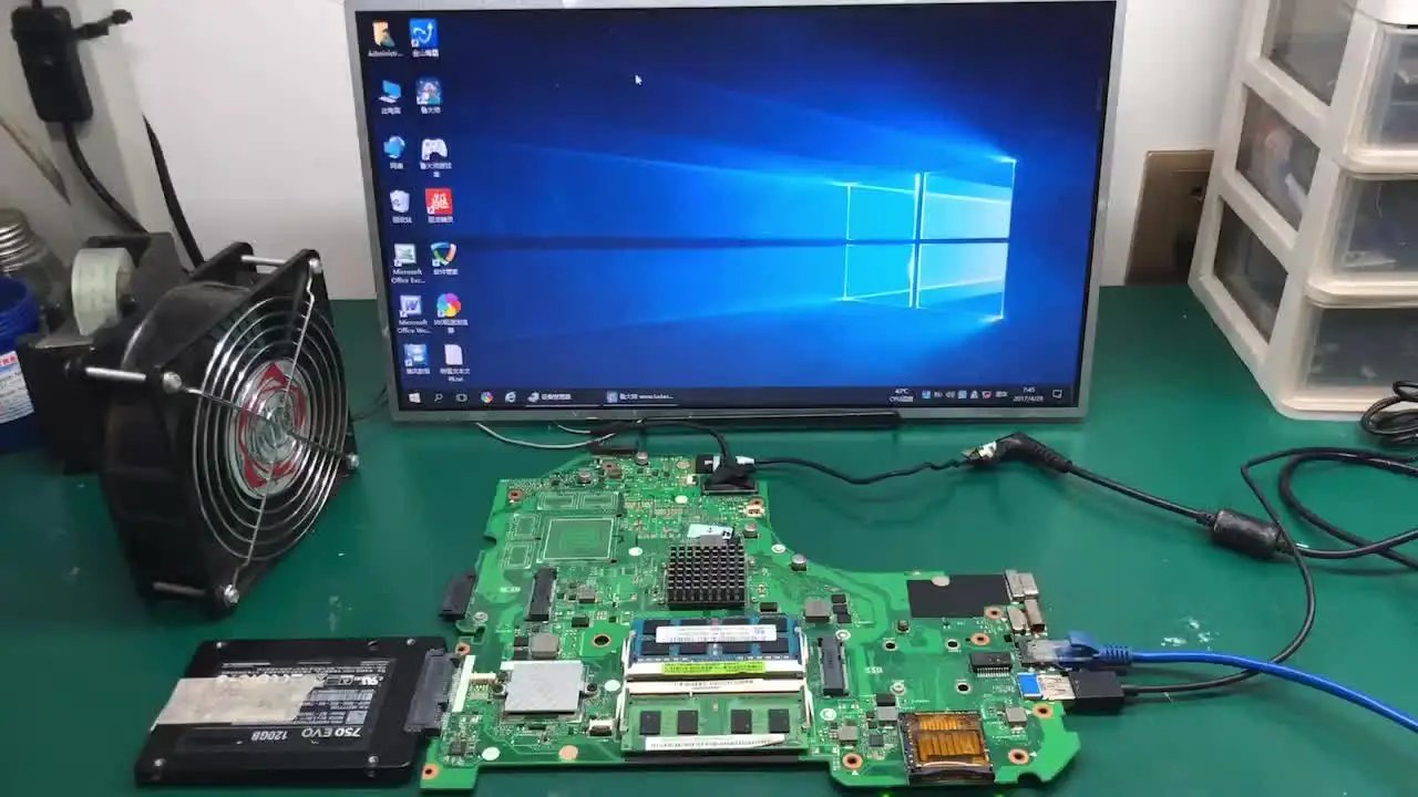 Carte Mère Asus S550CA (S550) 60NB00Y0 - Pour Pièces, Non Testée, HS