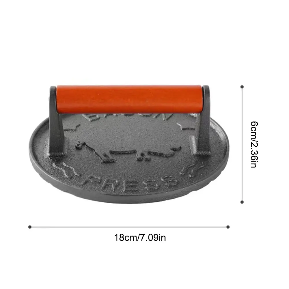 Cast Iron Smash Burger Press 6