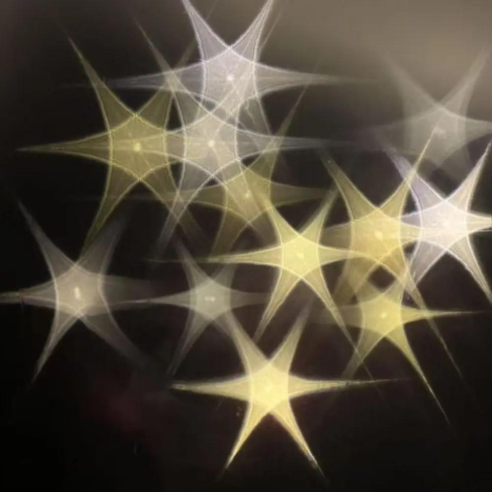 DIY Star Night Light Handmade Translucent Desk Lamp Hexagonal Star 3D Three-dimensional Ambient Lighting