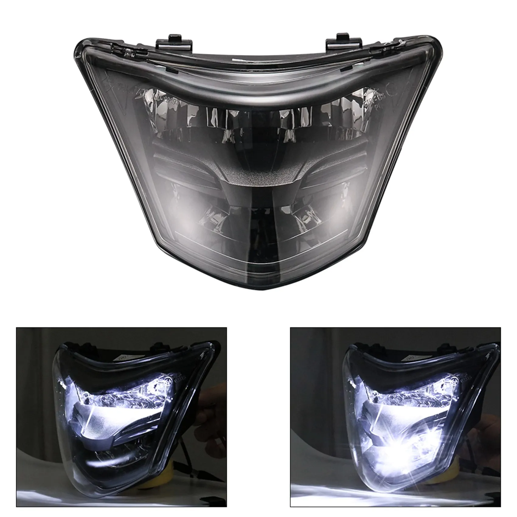 

Motorcycle Headlight LED Headlight Fairing head light lamp Mask Cover Dirt Bikes for Yamaha LC135 V1 135GP