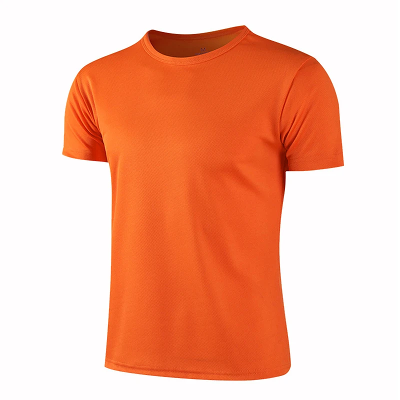 Unisex Quick Dry Short Sleeve Athletic T-Shirt - Breathable Fitness & Running Sportswear