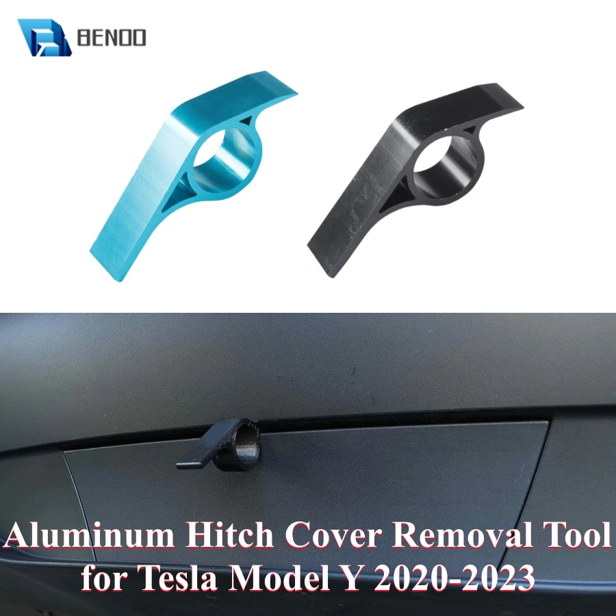2PCSAluminumAlloyforTeslaModelYHitchCoverRemovalToolDurable