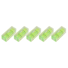 

5 Rectangular Horizontal Bubble Column Level Meters, Measuring Level Tool Balancer 10X10x29mm