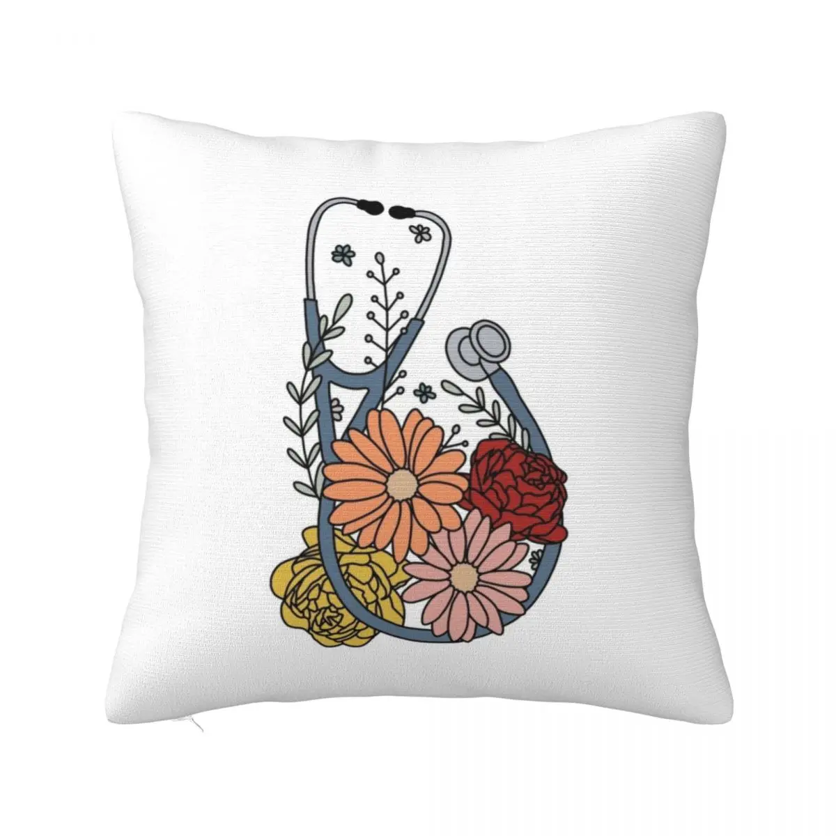 

Flower stethoscope Throw Pillow Decorative Sofa Cushion Cushion Cover Luxury Pillow Cases Decorative