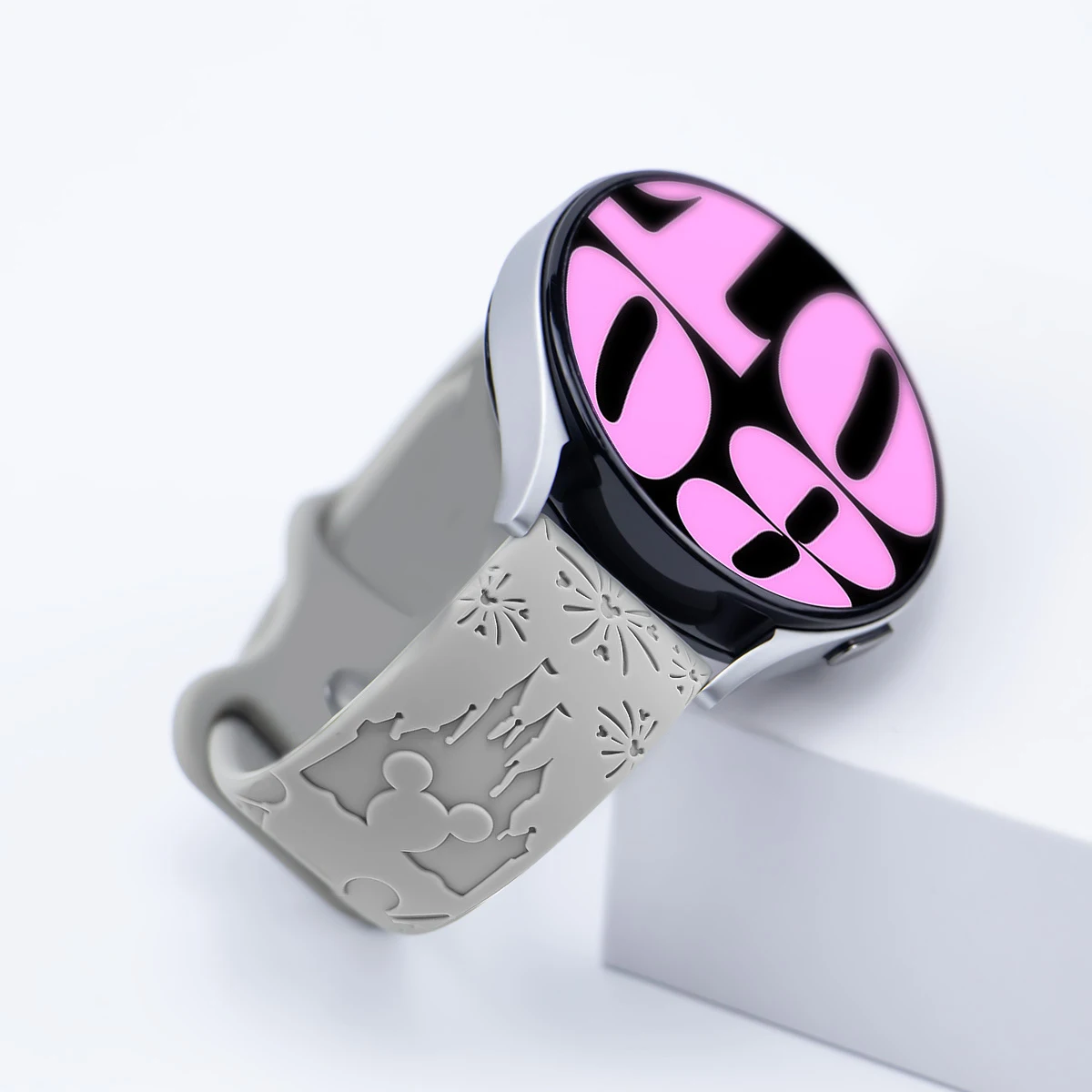 Wearlizer Castle Floral Engraved Silicone Sport Strap – Cute & Fancy Design