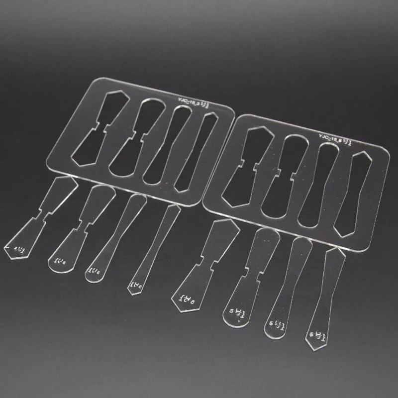3#5# Acrylic Leather Craft Pattern Handmade Stencil Template DIY Sewing Pattern for Zipper pull tabs