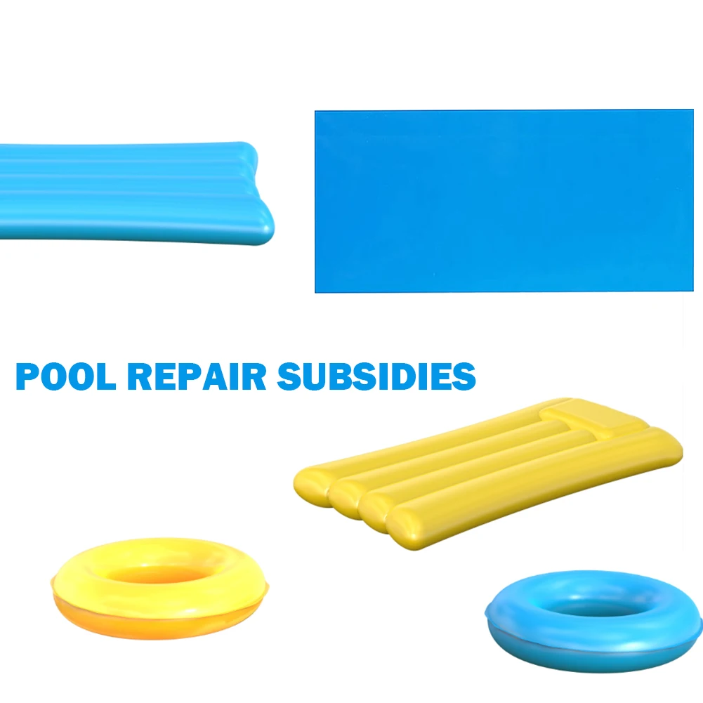 10pcs Swimming Pool Repair Kit Self-Adhesive PVC Pool Repair Kit Multifunctional Wear-Resistant Croppable Household Accessories
