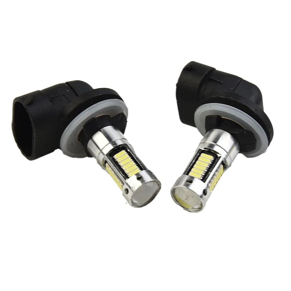 

Durable High Quality LED Bulbs Accessories High Brightness Replacement Headlight LED Parts 1800LM 2 Pcs 4014 30SMD