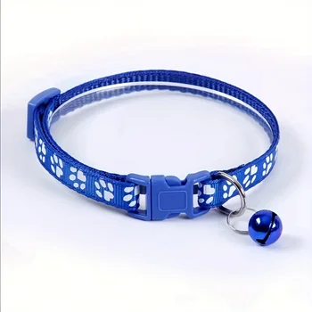 Fashion Pet Cats Collar Colorful Pattern Cute Bell Adjustable Collars For Cats Kitten DIY Ring Necklace Pet Accessories 2