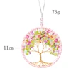 Amethyst Tree of Life Wall Hanging Decor Car Pendant Chakra Feng Shui Crystal Stone Dream Catcher Meditation Wedding Home Decor 5