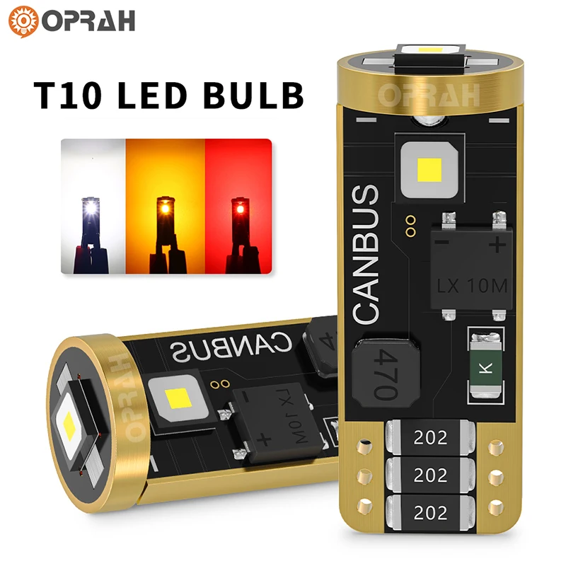 Oprah2pcsLEDT10W5WCanbusCarLightsNoErrorInteriorLightingFor