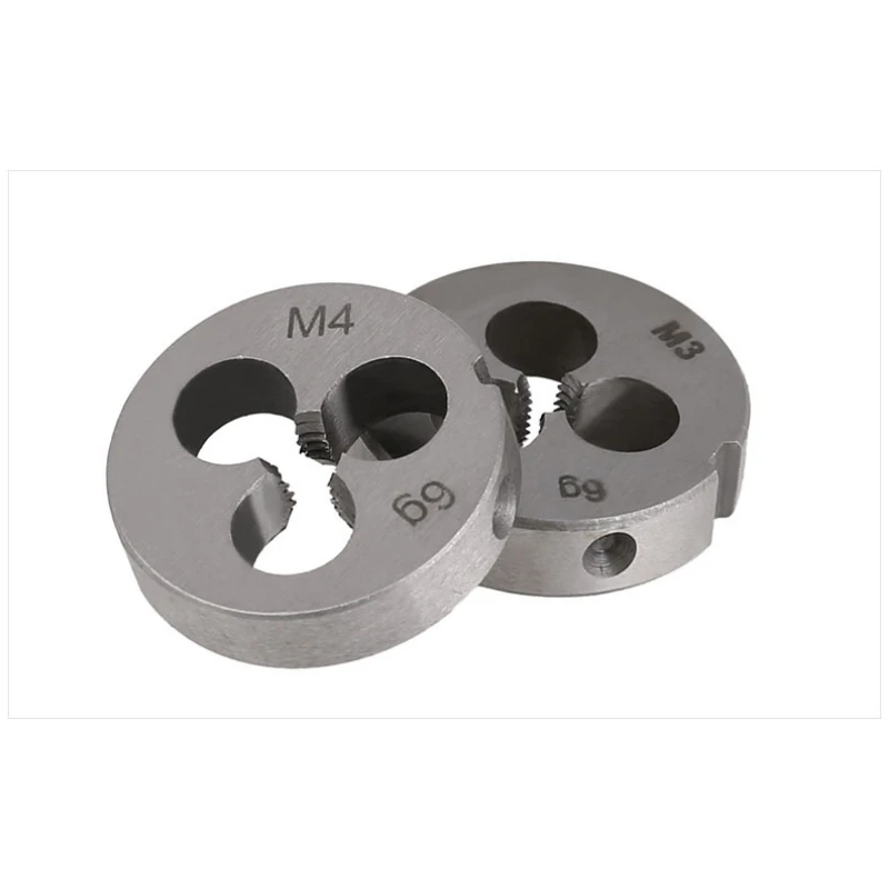 나사산 다이 미터법 M1M20 UNC 1/2-1310 -24 BSW 1/2-125/32-32 금속 가공용 우측 메트릭 다이 핸드 툴 합금강