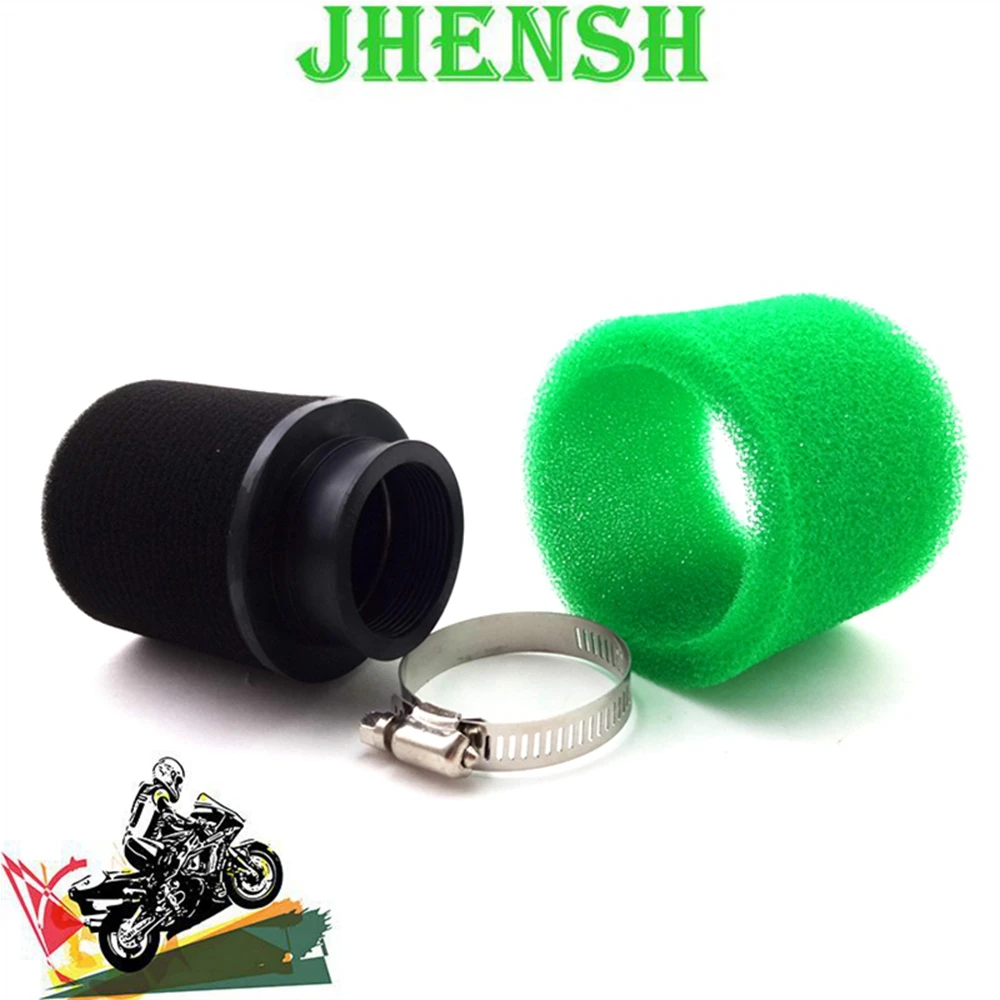 JHENSH Green 45mm Foam Air Filter For ATV Quad Pit Dirt Bike Go Kart Scooter Motorcycle