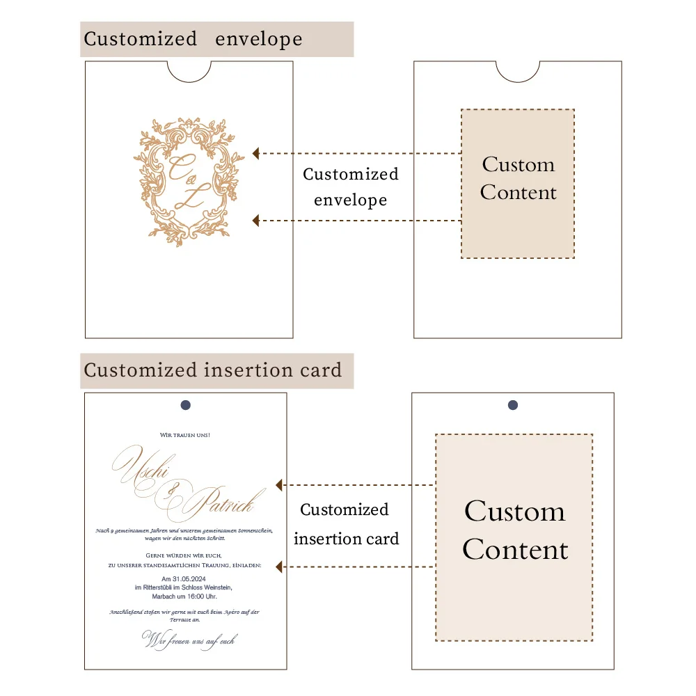 Personalized custom wedding invitation card Champagne velvet material custom logo business invitation card business cards,custom cards