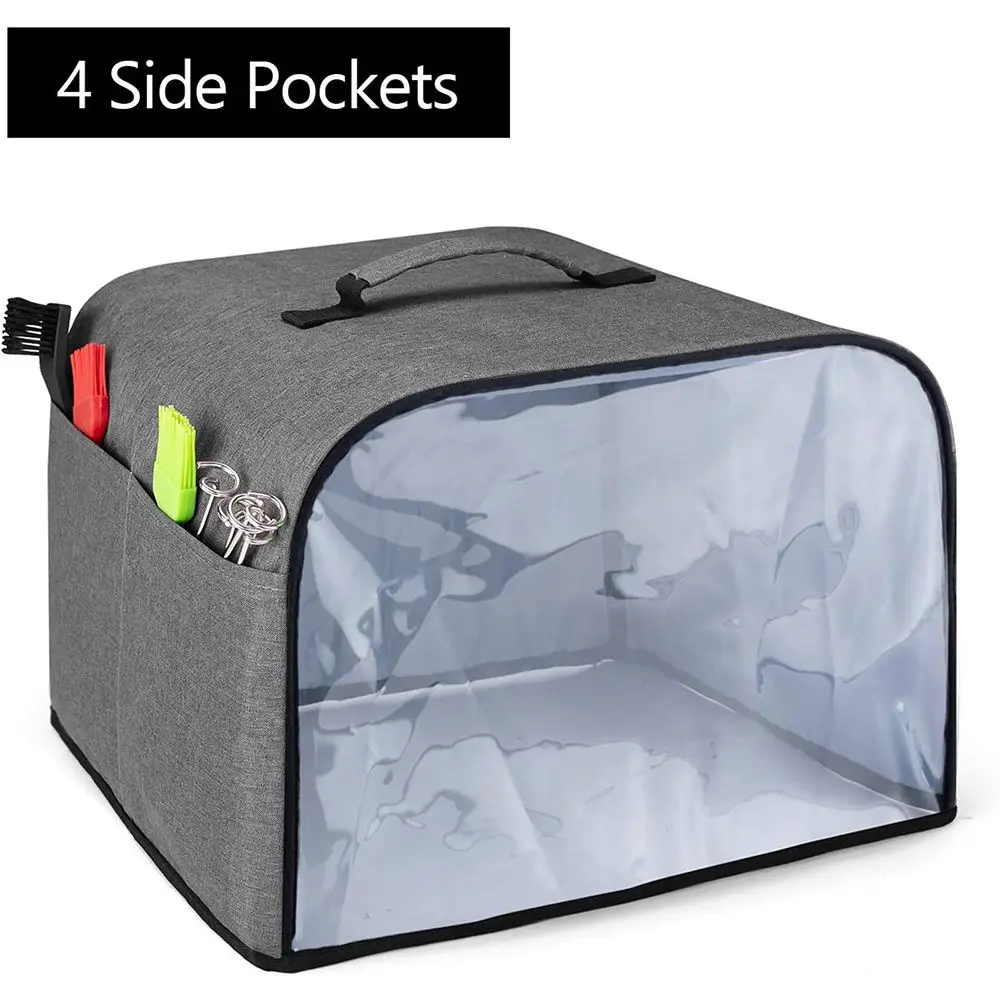 Toaster Cover Durable Kitchen Air Fryer Microwave Dust Cover Household Bread Baking Hood For Ninja Foodi Grill Accessories Tools microwave food cover microwave dust cover air fryer hood kitchen dust cover