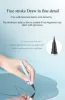 TIMAGE Eyeliner Black Fluid Liquid Eyeliner Long Lasting Waterproof And Does Not Smudge Super Fine Eye Liner Pen 3