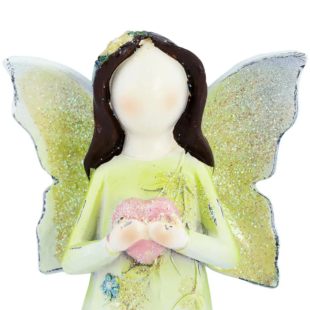 Cute Guardian Angel Figurines Healing Resin Hand Carved Mini Statue For Hope,Love & Peace Room Decoration