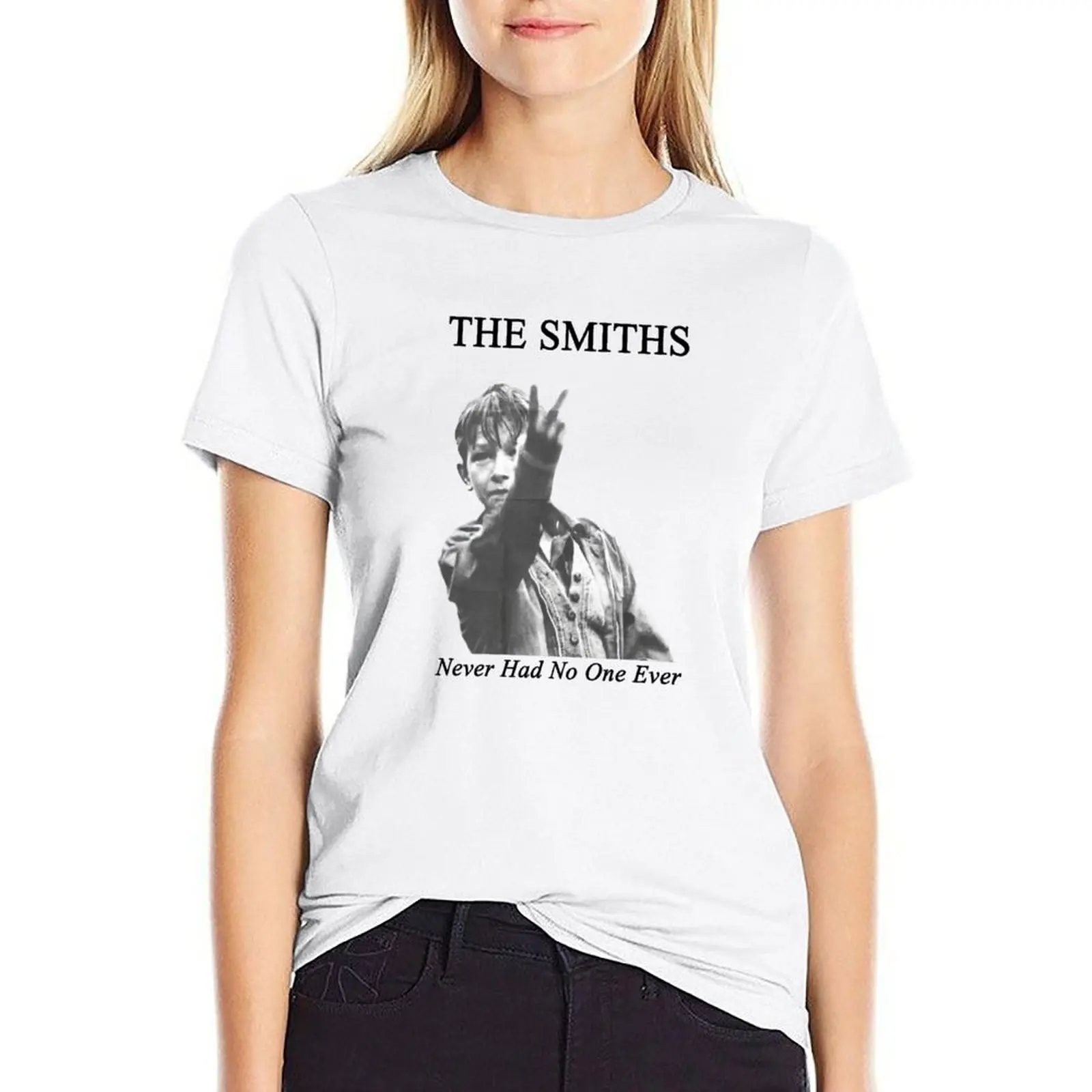 

the smiths never had no one ever vintage wash T-shirt aesthetic clothes summer top plus size t shirts for Women loose fit