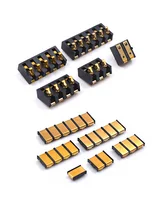  3 4 5 6Pin Spring Compression Contact 7 8 9 10P Male Inner Battery Connector 1.6MM Pitch Surface Mount Reflow Solder PCB 