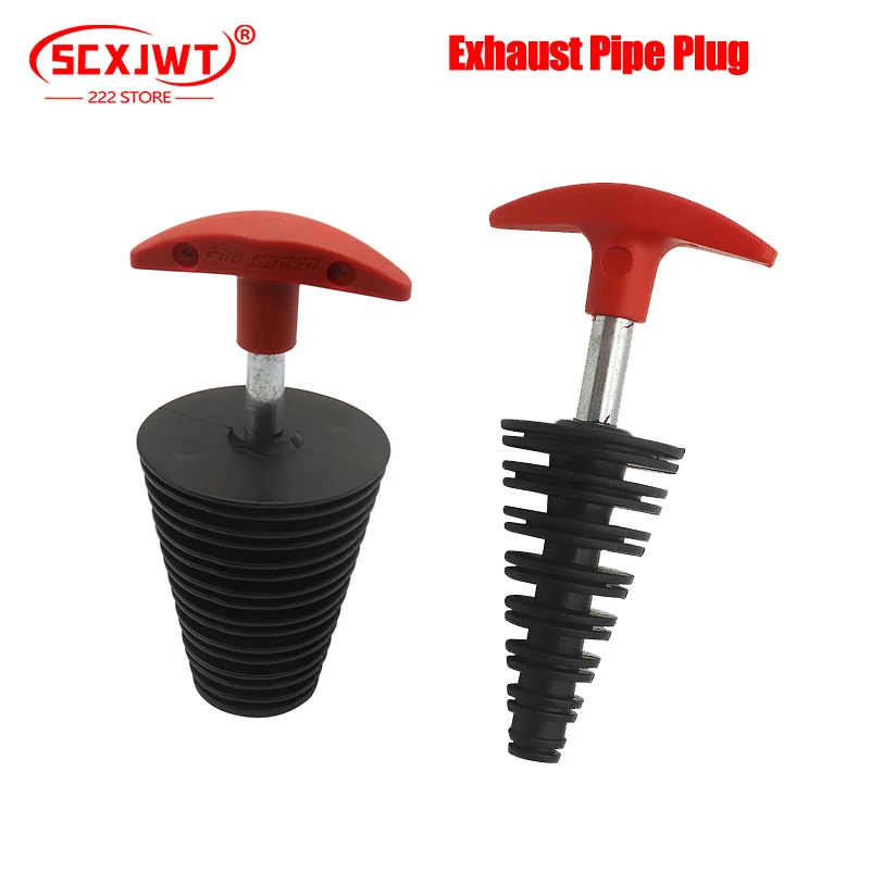 1PCS Exhaust Pipe Plug Motorcycle Motocross Tailpipe Rubber Air Bleeder