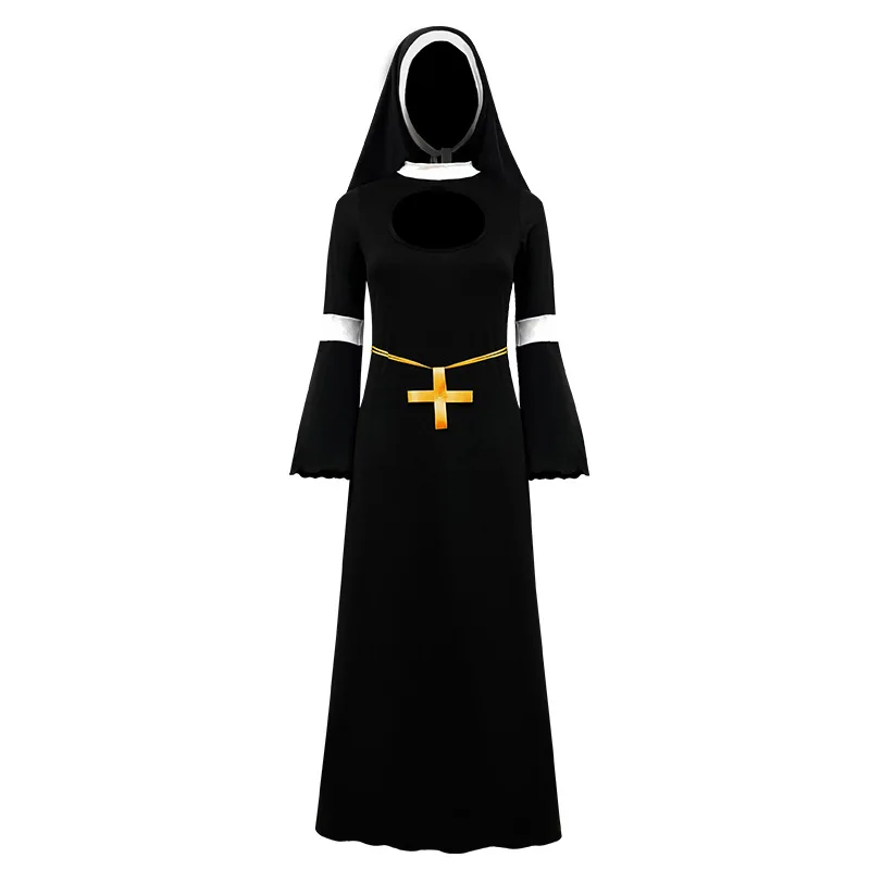 Halloween Nun Role-playing Costumes Sexy Women's Clothing Medieval Adult Blessing Church Costumes Carnival Party Stage