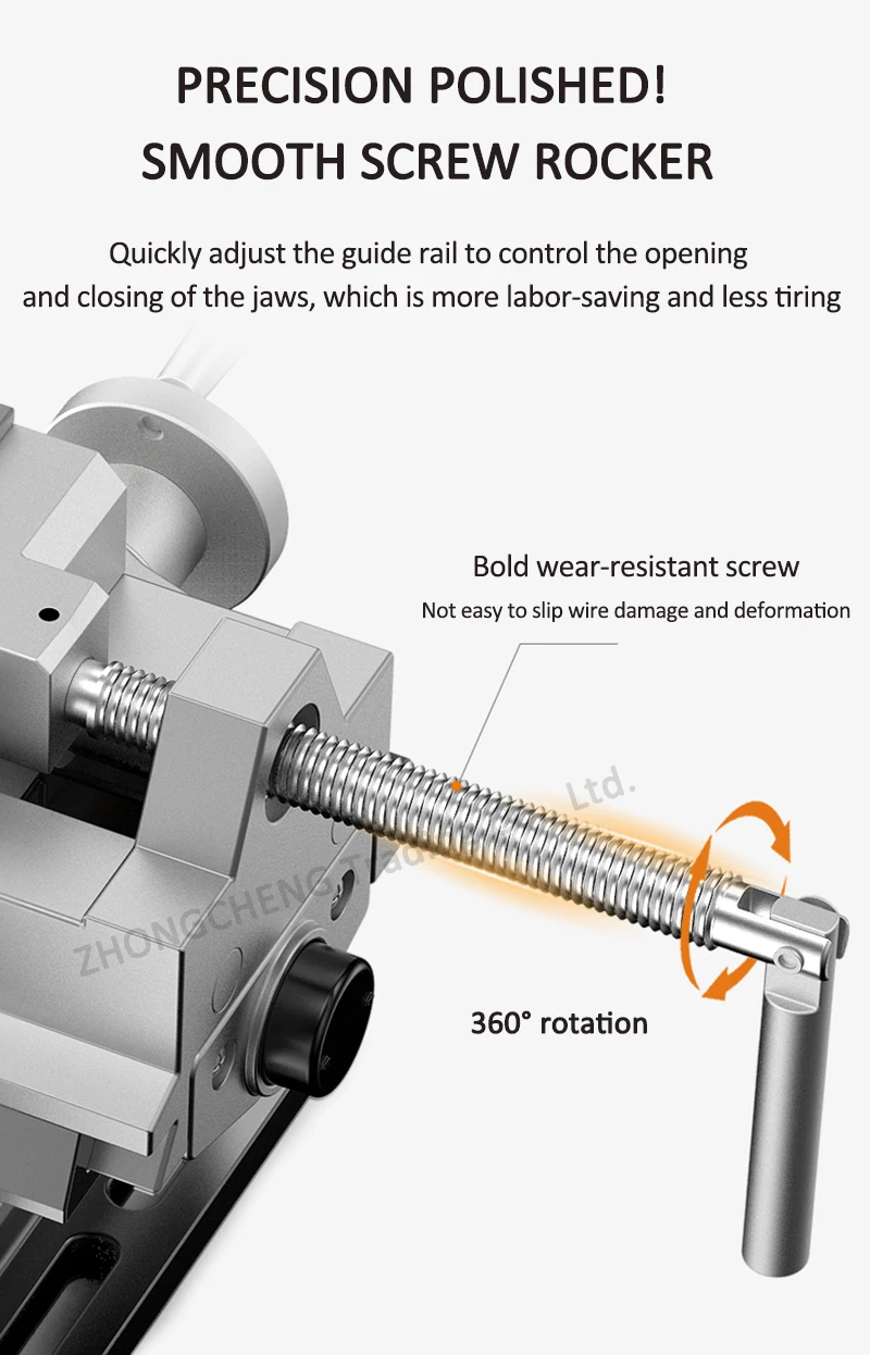 Vise wrench with double fine-tuning Precision Universal Industrial-grade Heavy-d