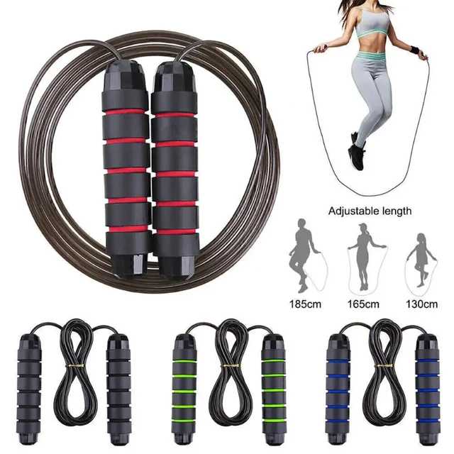 2.8/3m Ropes To Jump Crossfit Portable Fitness Equipment Aerobics Fast Steel Wire Jump Rope Boxing Yoga for Woman Man WeightLoss 2.8/3m Ropes To Jump Crossfit Portable Fitness Equipment Aerobics Fast Steel Wire Jump Rope Boxing Yoga for Woman Man WeightLoss