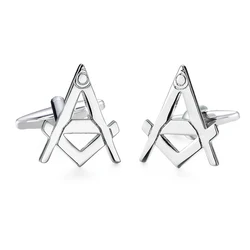 Elegant Copper Men's Cufflinks with Cross Leather Rope Design (Silver Plated)