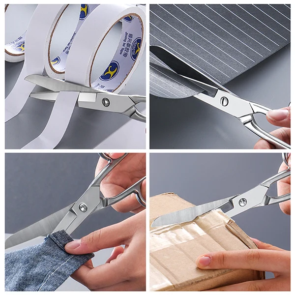 Stainless Steel Sewing Scissors Fabric Cutter Tool DIY Household Tailor For Clothing Design