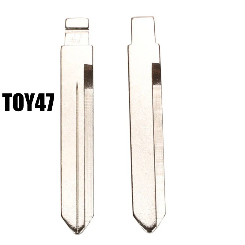 RIOOAK High Quality 20pcs.lot TOY47 Car Key Blade Uncut Key Blank for Toyota for VVDI KD Remote Locksmith Tool