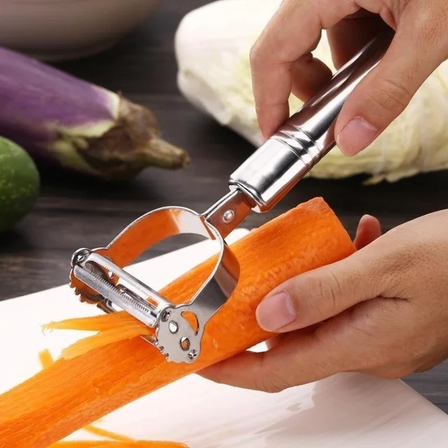 High Quality Stainless Steel Potato Cucumber Carrot Grater Julienne Peeler Vegetables Fruit Peeler Vegetable Slicer 3