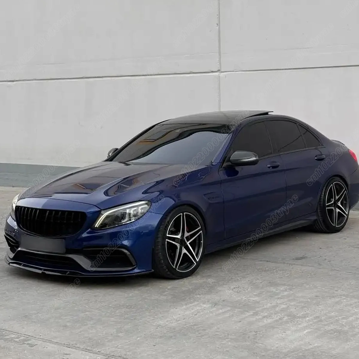 메르세데스 벤츠 C클래스 C205 W205 A205 2015 2016 2017 2018 자동차 프론트 범퍼 스포일러 립 디버트 바디 개조 키트