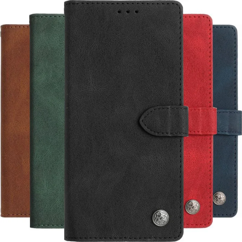 Elegant Leather Wallet Holder Book Style Case - Classic Design and Premium Protection
