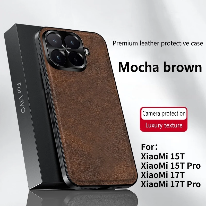 Premium Luxury Leather Anti-Drop Case - Shockproof Bumper Cover