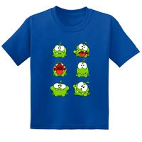 Hot Game Cut The Rope Om Nom Frog Funny Kids T shirt Cartoon Baby Boys Girls Cute Clothes Summer Casual Children Cotton T-Shirts 2