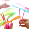 5/30Pcs Plastic Bamboo Dragonfly Shape Hand Push Flying Propeller Outdoor Sports Toy Gift Rotating Flying Arrow Outdoor Games 1
