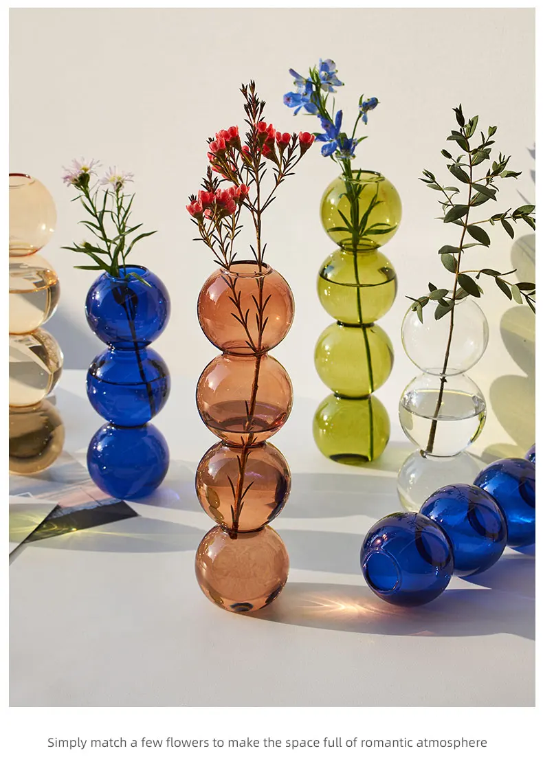 Creatively Bubble Glass Vase