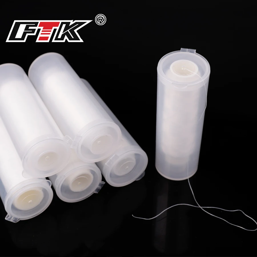 FTK 250m fil à appâts invisible - Bobine robuste pour fixation d'esches - Accessoire mer et pêche au vif