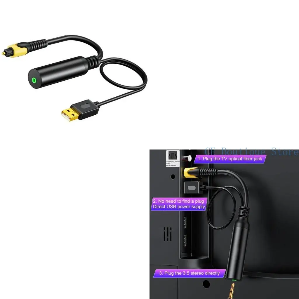 Enhanced Audio 3.5mm to SPDIF Converter with Optical Output