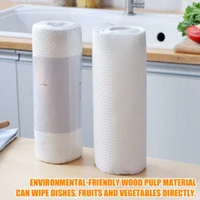 

50 Pieces Kitchen Cleaning Dish Cloth Lazy Rag Scouring Pad Oil-free Disposable Dish Towel Non-woven Fabric Cleaning Rags