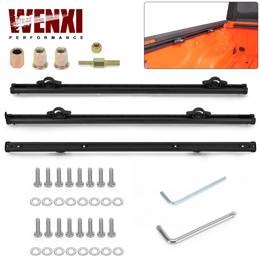 Trail Rail Kit For 20 22 Jeep Gladiator 3.0L 3.6L V6 Utility Rails Tie