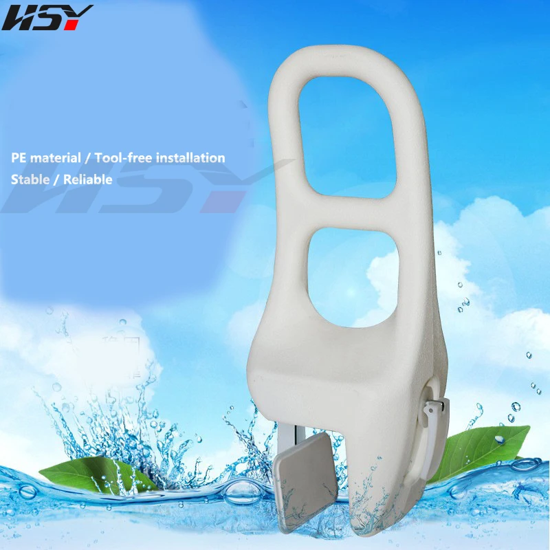 PE Bathroom Handrails for Pregnant Women, Bathroom Non-Slip Railings, Toilet Punch-Free Handles for Disabled People and Elderly