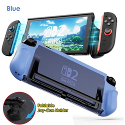 Premium Clear Protective Case Kit - Anti - Scratch & Shock - Absorbing with Ergonomic Grip (Foldable Blue)