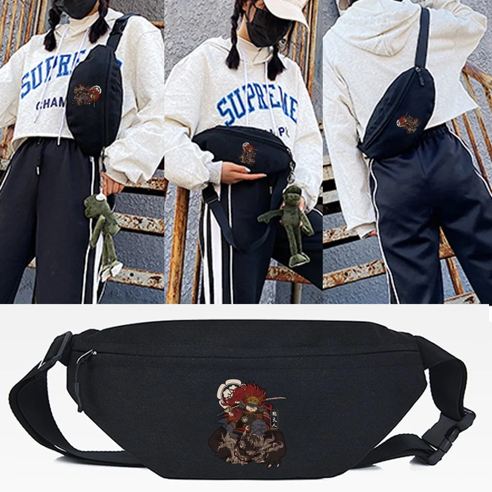 

Waist Bag for Women Chest Bags Ladies Fashion Monster Print 2023 New Bum Bag Travel Crossbody Chest Bags Unisex Hip Shoulder Bag