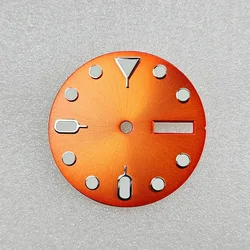 Green Luminous Dial for Dual Calendar Watches - Men's Accessory, 28.5mm (Orange)