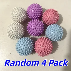 Eco - Friendly Reusable Laundry Balls (4 - Pack): Hair Removal, Softening, Knot Prevention, Extra Large Size, No Electricity Needed (Random 4 Pack)