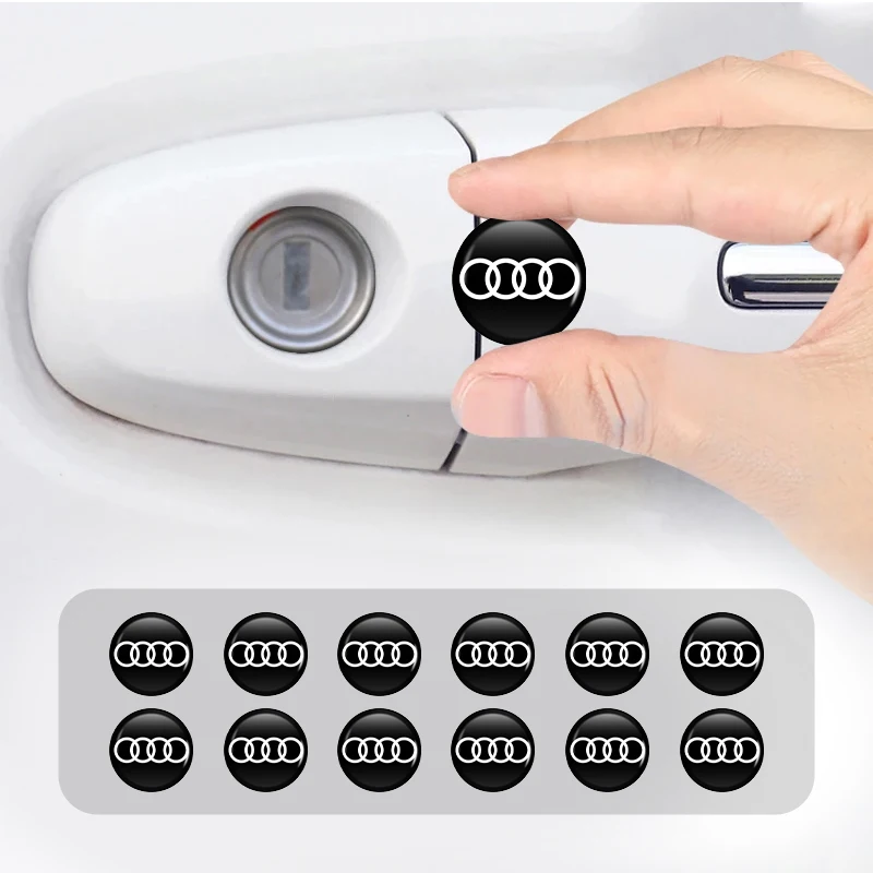 Car Door Lock Keyhole Protective Cover Stickers and Decals Combo Pack