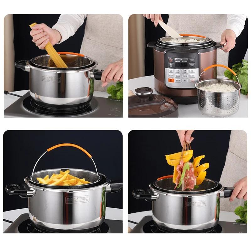 Premium Stainless Steel Steamer Basket - Durable & Reusable Pot Accessory