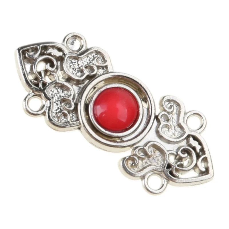 Delicate Flower Diamond Sewing Fasteners Cheongsam Buttons Delicate Suitable for Chinese Culture Enthusiasts